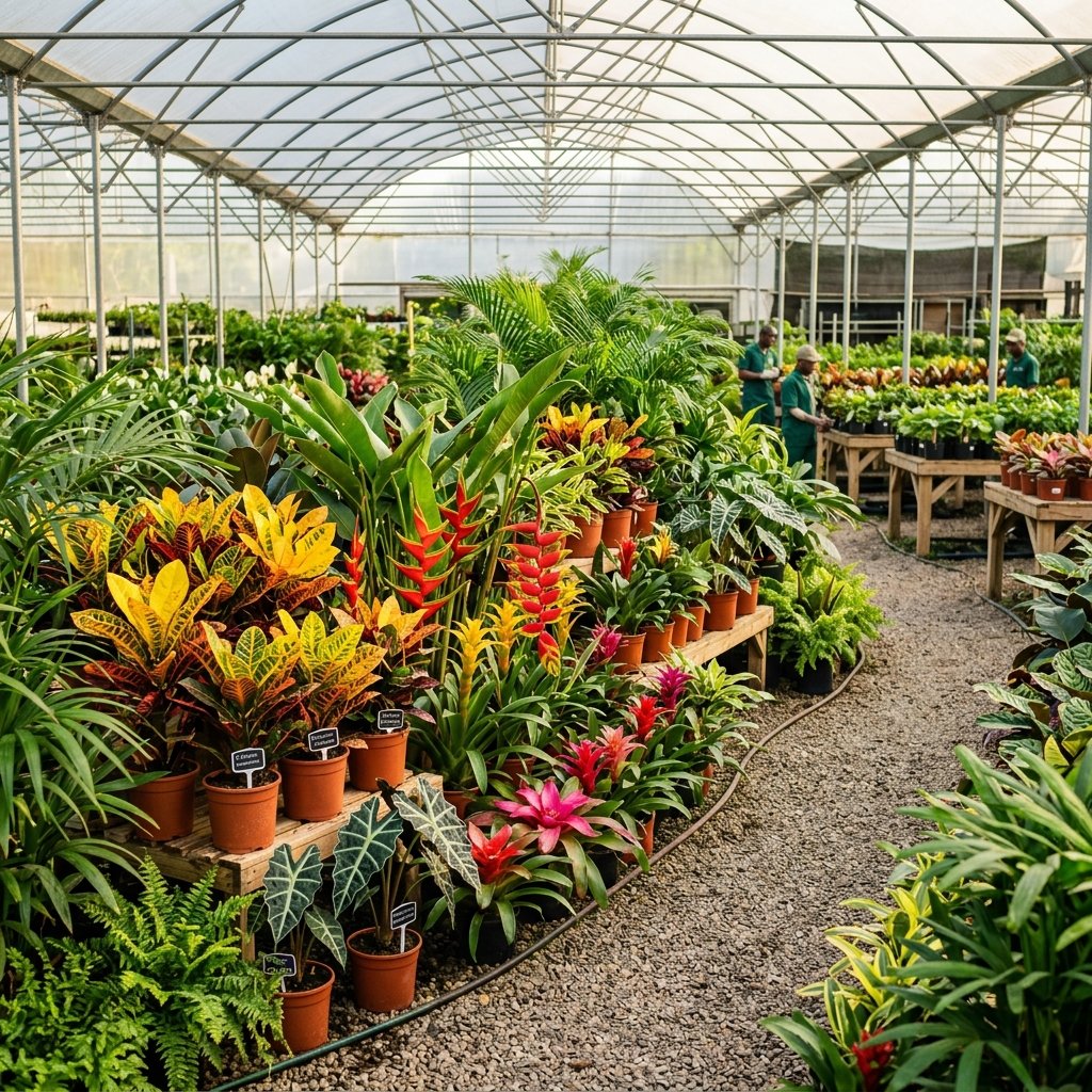Tropical ornamental plants for export